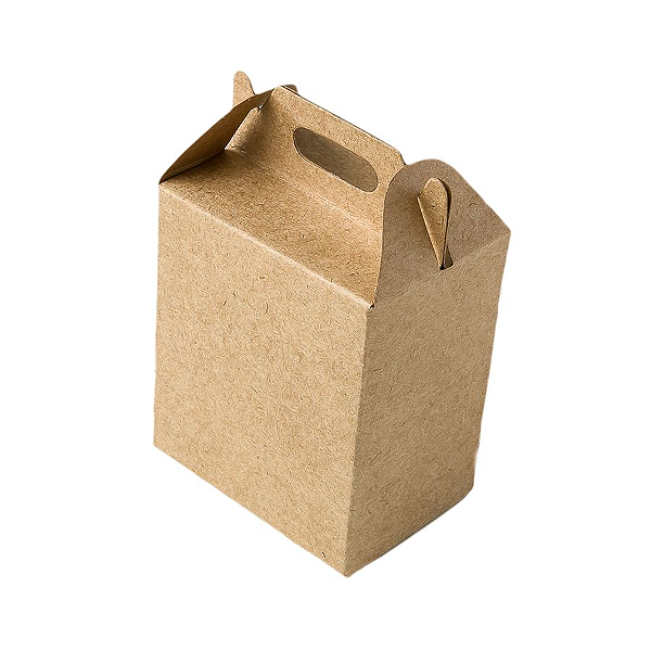 Caixa Sacolinha S2 (14cm x 11cm x 6cm) Kraft 10 unidades Assk Rizzo Confeitaria