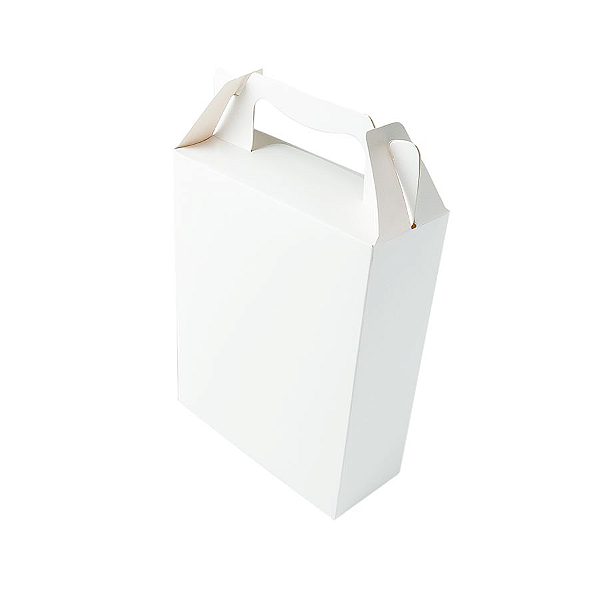 Caixa Sacolinha S3 (18cm x 16m x 6cm) Branca 10 unidades Assk Rizzo Confeitaria