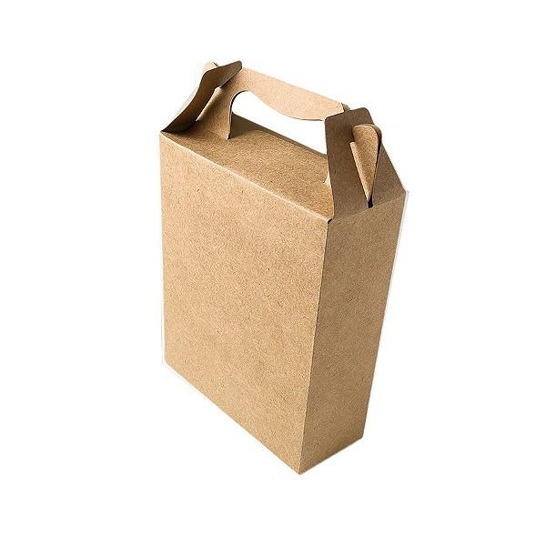Caixa Sacolinha S3 (18cm x 16m x 6cm) Kraft 10 unidades Assk Rizzo Confeitaria