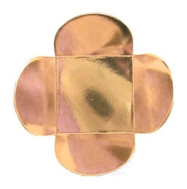 Forminha para Doces 4 Pétalas (4cm x 4cm x 3cm) Rose Gold 50 unidades Assk Rizzo Confeitaria