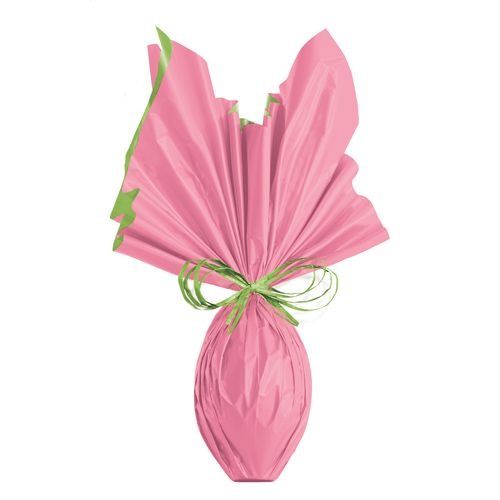 Folha para Embalar Ovos de Páscoa Double Face Acetinado Pink Verde 69x89cm - 05 unidades - Cromus Páscoa - Rizzo Confeitaria