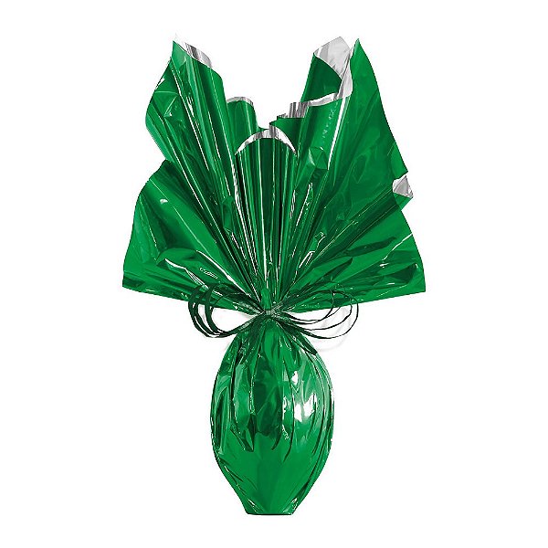 Folha para Ovos de Páscoa Metalizado Verde 69x89cm - 5 unidades - Cromus Páscoa - Rizzo Embalagens