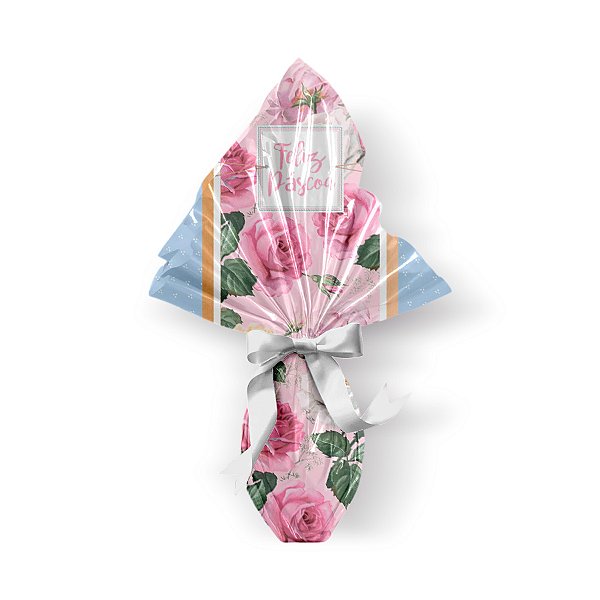 Saco Express para Ovos de 350g a 500g - 39cm x 39cm - Bosque - 05 unidades - Cromus Páscoa - Rizzo Confeitaria