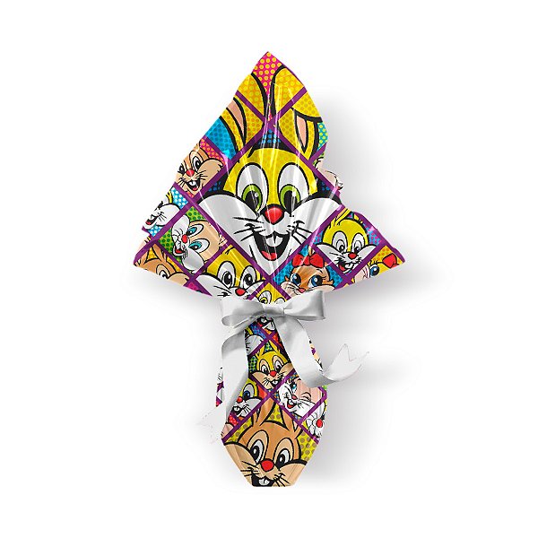 Saco Express para Ovos de 350g a 500g - 39cm x 39cm - Selfie - 05 unidades - Cromus Páscoa - Rizzo Confeitaria