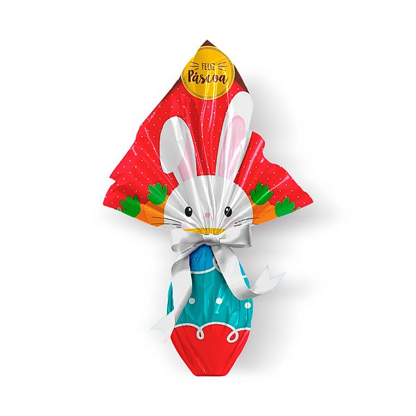 Saco Express para Ovos de 500g a 750g - 44cm x 44cm - Adoleta - 05 unidades - Cromus Páscoa - Rizzo Confeitaria