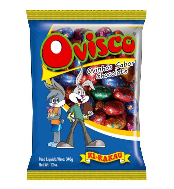 Ovinhos de Chocolate Ovisco 340g 50 unidades KiKakau