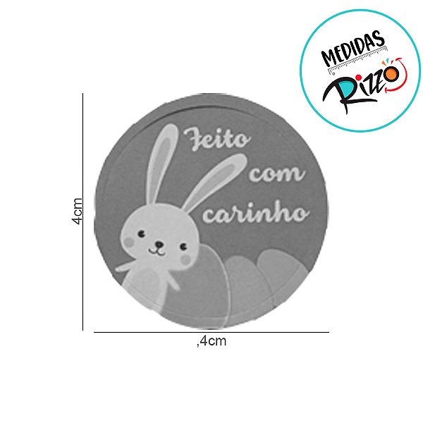 Adesivo Redondo - Páscoa Artesanal - 30 unidades - Rizzo