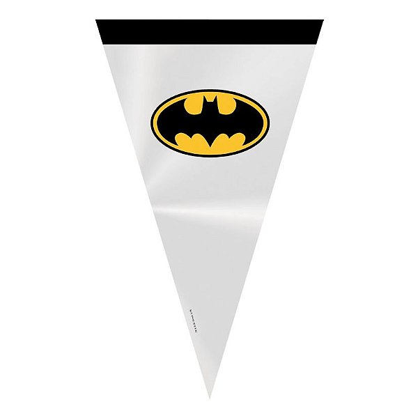 Cone Festa Batman 18x30cm - 50 unidades - Cromus - Rizzo Confeitaria