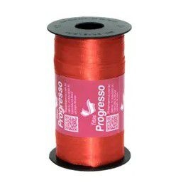 Fita de Cetim Carretel Progresso 4mm nº00 - 100m Cor 1354 Vermelho Tomate - 01 unidade