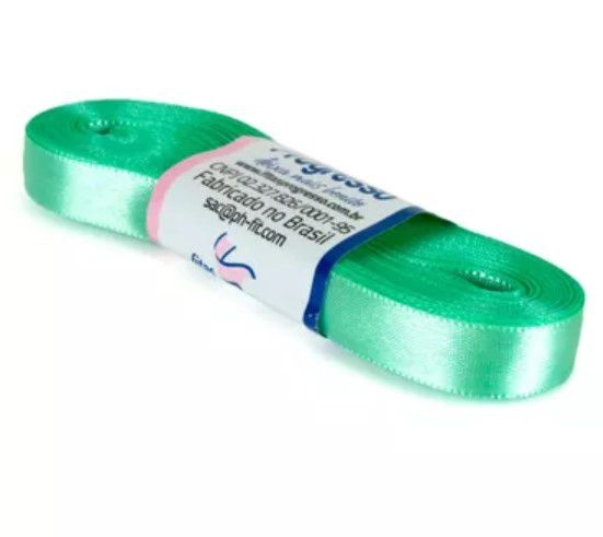 Fita de Cetim Progresso 10mm nº2 - 10m Cor 232 Verde Menta - 01 unidade