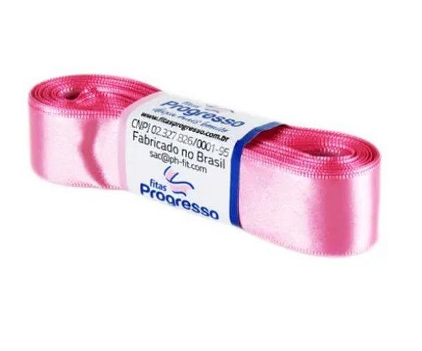 Fita de Cetim Progresso 22mm nº5 - 10m Cor 240 Rosa Escuro - 01 unidade