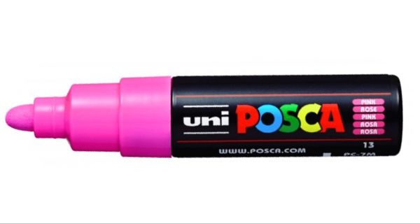 Caneta Posca PC 7m 4,5-5,5mm Pink_Rosa - 01 unidade - Uni Posca