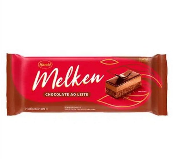 Chocolate em Barra Ao Leite Melken - 1,01kg - 01 unidade - Harald - Rizzo
