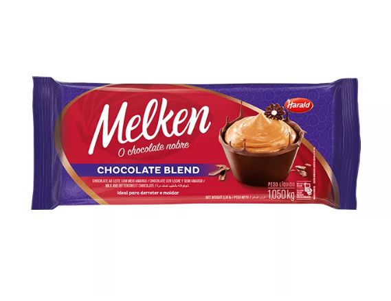 Chocolate Blend Barra - Melken - 1,050kg - Rizzo Confeitaria