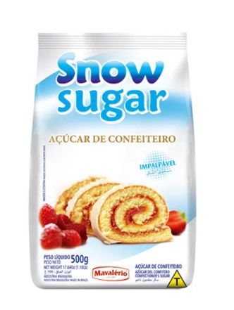 Açúcar de Confeiteiro - 500g -Snow Sugar -Mavalério