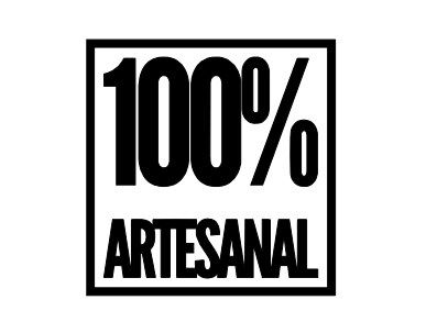 Carimbo Artesanal 100% Artesanal - 6,0x6,1cm - Cod.RI-034 - Rizzo Confeitaria