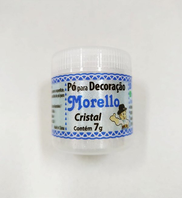 Pó para Decoração - Brilho Cristal - Morello - 7g - Rizzo Confeitaria