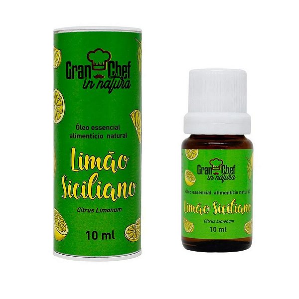 Óleo Essencial Alimentício Natural Limão Siciliano10ml GranChef - Rizzo Confeitaria
