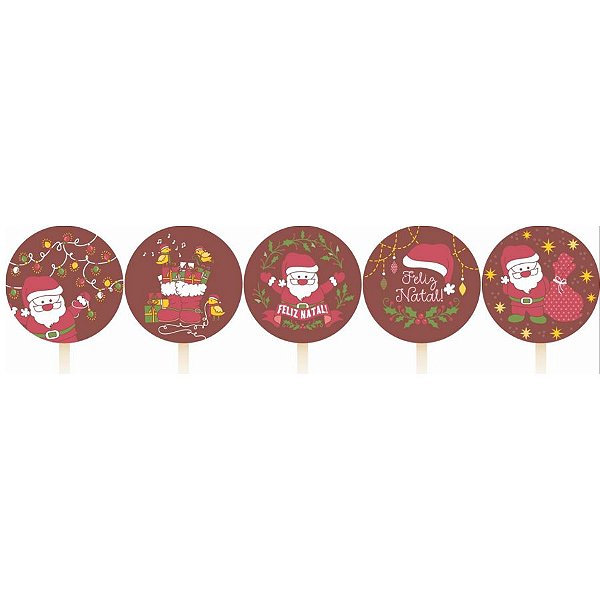 Transfer para Chocolate Forma de Pirulito - Papai Noel Com Saco - Natal - 5 cavidades Palitos Inclusos - 1 unidade - St - Loja de Confeitaria | Rizzo Confeitaria Transfer para Chocolate Forma de Pirulito - Papai Noel Com Saco - Natal - 5 cavidades Palitos Inclusos - 1 unidade - St - Loja de Confeitaria | Rizzo Confeitaria