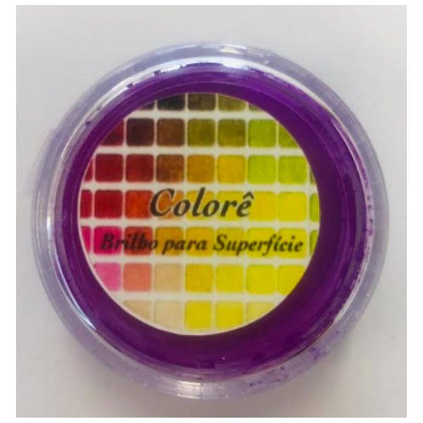 Pó para decoração, brilho para Superfície Colorê Maravilha Fluor 2g LullyCandy Rizzo Confeitaria