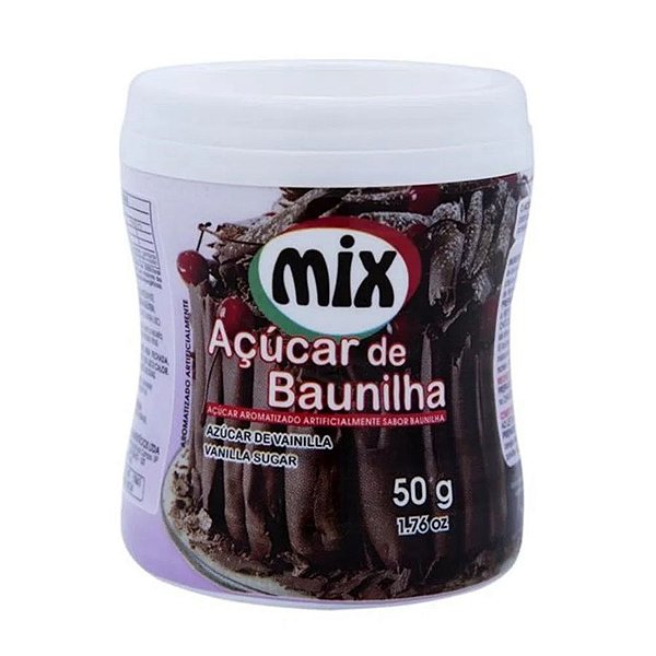 Açúcar de Baunilha - 50g - Mix - Rizzo Confeitaria
