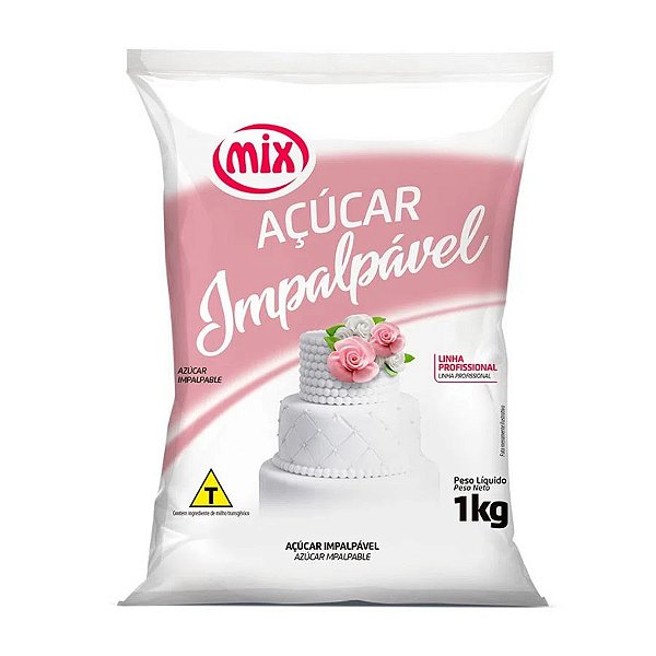 Açúcar Impalpável - 1Kg - Mix - Rizzo Confeitaria