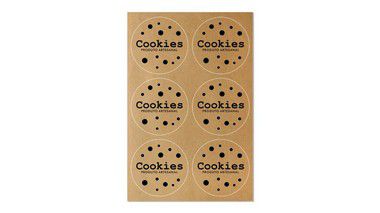 Etiquetas Artesanais - Cookies Produto Artesanal  - 4cm - 12 unidades - Rizzo Confeitaria