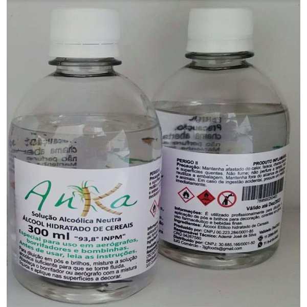 Solução Alcoólica Neutra - 300ml - Rizzo Confeitaria