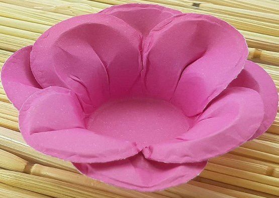 Forminha para Doces Floral Leka  Colorset Rosa Escuro - 40 unidades - Decorart