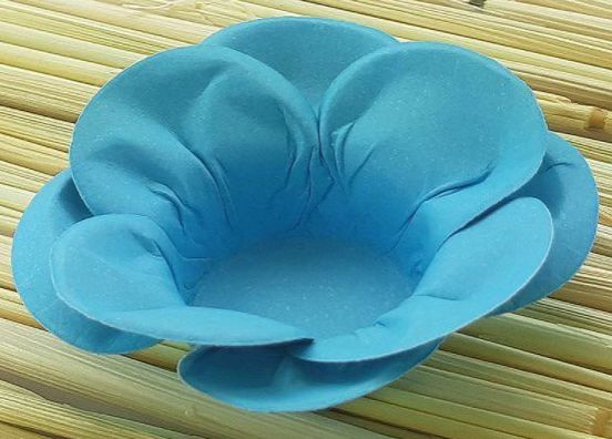 Forminha para Doces Floral Leka  Colorset Azul Claro - 40 unidades - Decorart