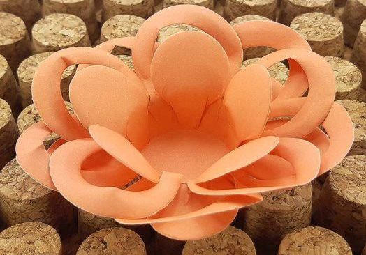 Forminha para Doces Floral Loá Colorset Coral - 40 unidades - Decorart