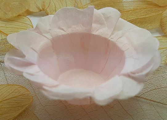 Forminha para Doces Floral em Seda Rosa Cha - 40 unidades - Decorart