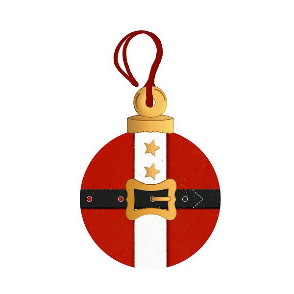 Decor Home Tag 4 Natal - Bola Natalina - DHT4N-003 - LitoArte Rizzo Confeitaria