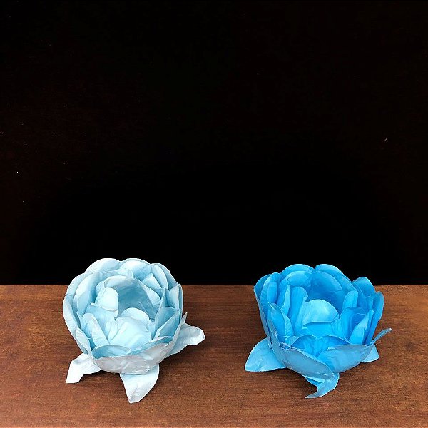 Forminha para Doces Finos - Bela Duo Azul Bebê e Azul Claro - 20 unidades - Decora Doces - Rizzo Festas