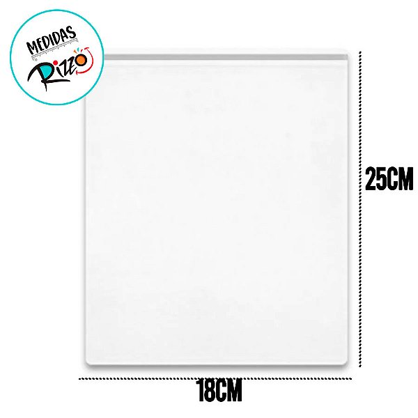 Saco Adesivado com Furo - 18x25cm - Rizzo