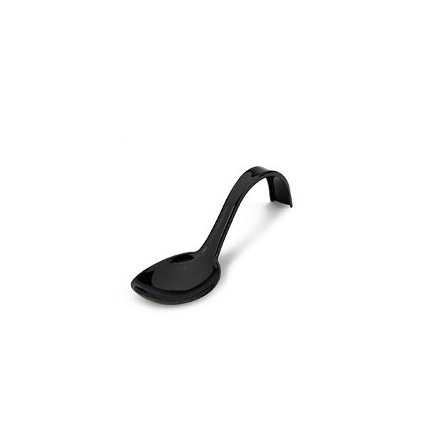 Colher Curvada Preta - 10 unidades - 13 cm - Rizzo