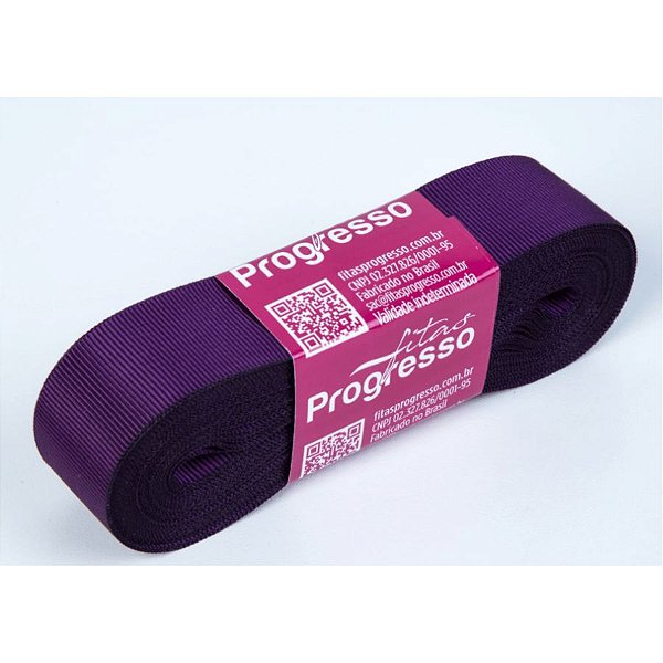 Fita Gorgurão Progresso 22mm nº5 - 10m Cor 675 Violeta - 01 unidade