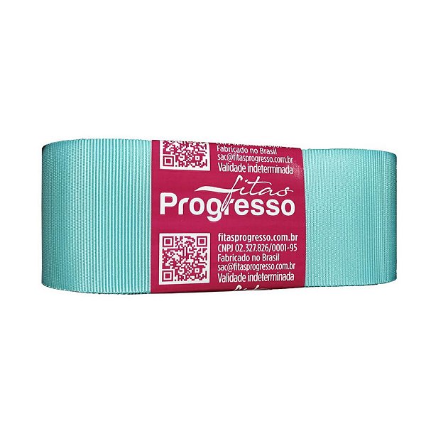 Fita Gorgurão Progresso 38mm nº9 - 10m Cor 247 Azul Tiffany - 01 unidade