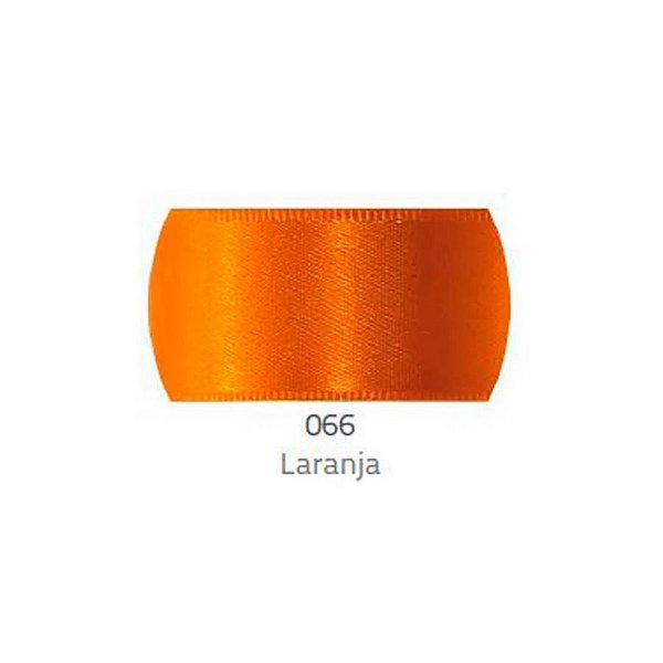 Fita de Cetim Progresso 50mm nº12 - 10m Cor 066 Laranja - 01 unidade