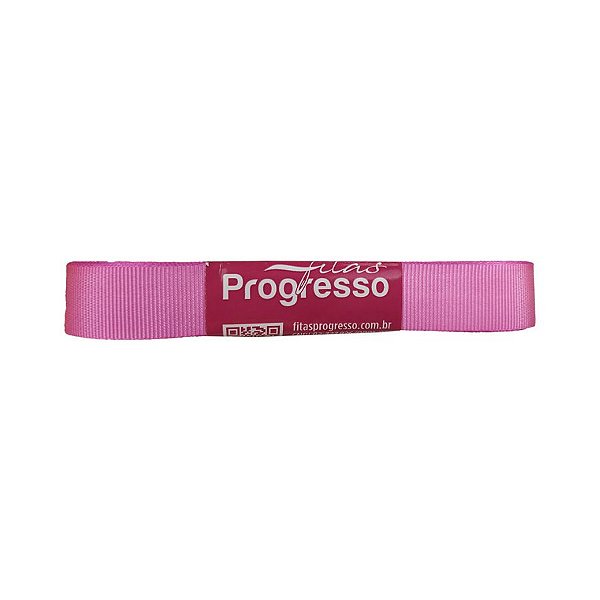 Fita Gorgurão Progresso 15mm nº3 - 10m Cor 1364 Rosa Chiclete - 01 unidade