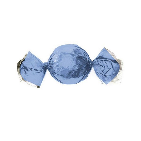 Papel Trufa 14,5x15,5cm - Metalizado Azul Claro - 100 unidades - Cromus
