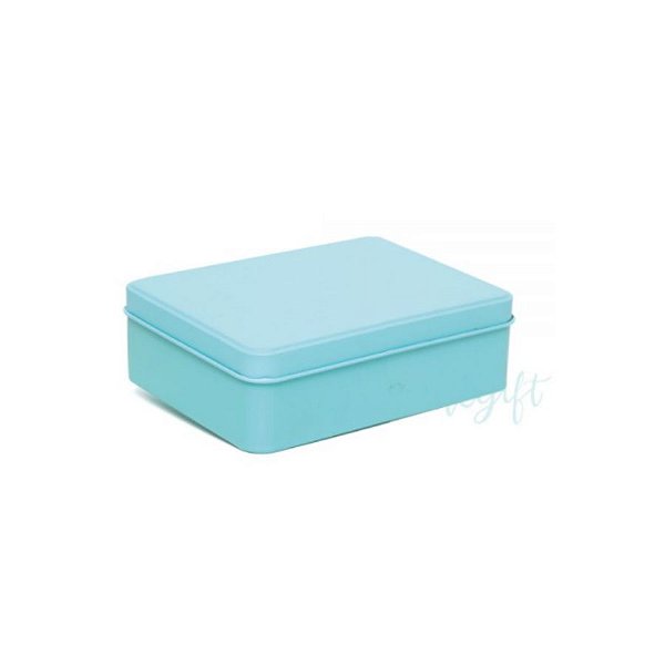 Lata Retangular para Lembrancinha Tiffany - 12 x 9 x 4cm - 6un - Artegift - Rizzo