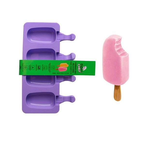 Formas De Silicone Para Geladinho E Sorvete Comtac Kids 4095