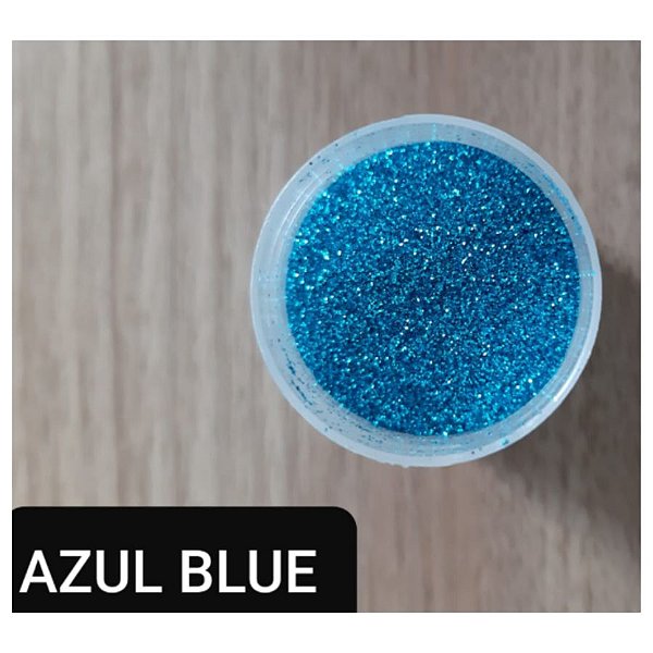 Pó para Decoração - Glitter Azul Blue - Jeni Joni - 10g - Rizzo Confeitaria