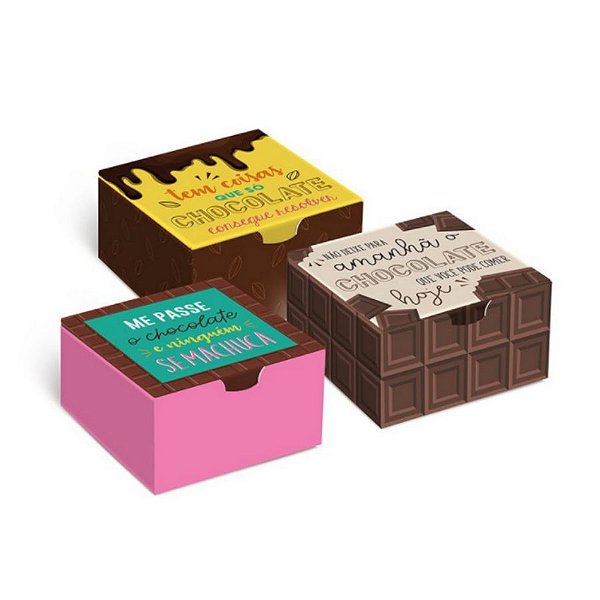 Caixa Divertida Chocolate - Sortido - 10 unidades - Cromus Páscoa - Rizzo Confeitaria