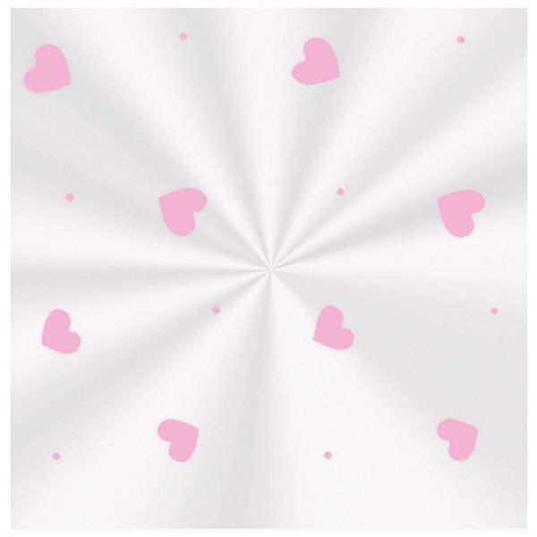 Saco Transparente Decorado - 11x19,5cm - Love Rosa - 100 unidades - Cromus