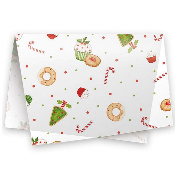 Papel de Seda - 49x69cm - Doce Ceia - 10 folhas - Rizzo