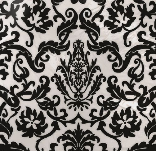 Papel Chumbo 8x7,8cm - Adamascado Preto Branco - 300 unidades - Cromus - Rizzo Embalagens