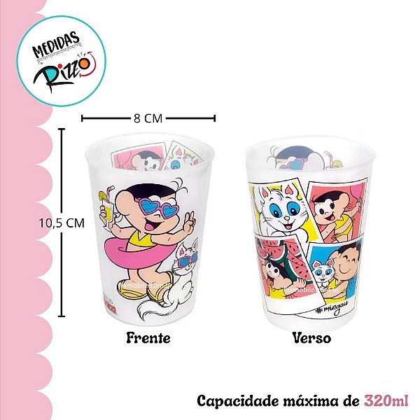 Copo de Plástico - Magali Turma da Mônica - 320ml - 1 unidade - Rizzo