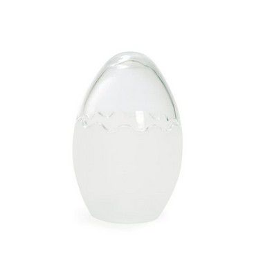 Ovo de Vidro Transparente P - 9cm x 6cm - Cromus Páscoa